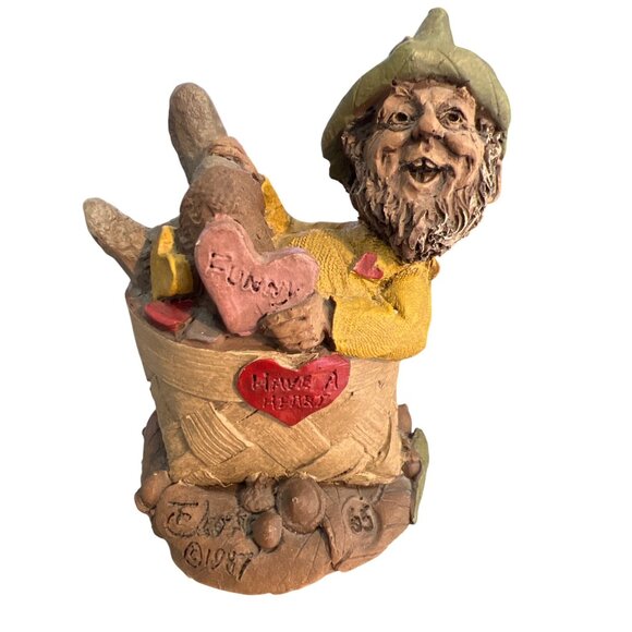 Vintage 3 Tom Clark Gnome Figures Val Olive You Have a Heart Valentines Estate - Picture 2 of 14